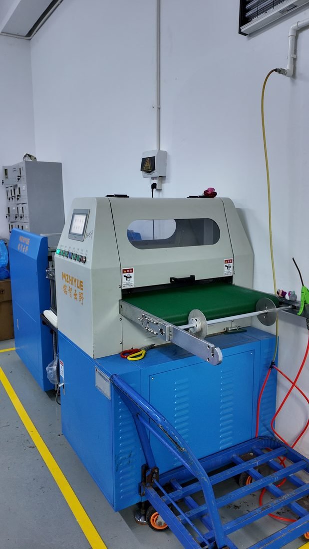 Silicone processing equipment at the Minghao factory