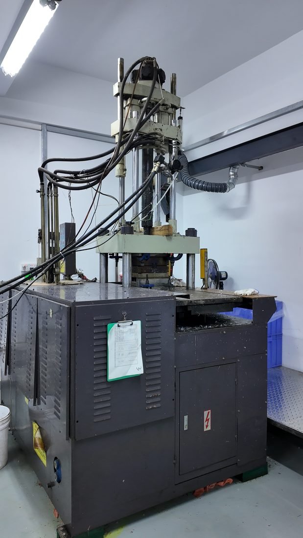 Silicone production equipment inside the factory